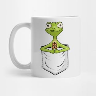 Zen Art Yoga Pose Frog | Gecko Reptile In Pocket Mug